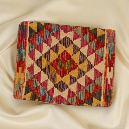 Afgán Kilim párnahuzat 45x45 kézi szövésű párna