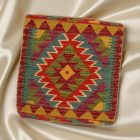 Afgán Kilim párnahuzat 45x45 kézi szövésű párna