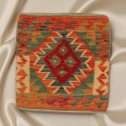Afgán Kilim párnahuzat 45x45 kézi szövésű párna