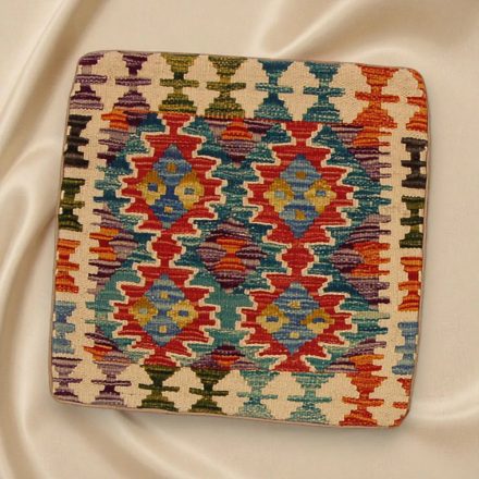 Afgán Kilim párnahuzat 45x45 kézi szövésű párna