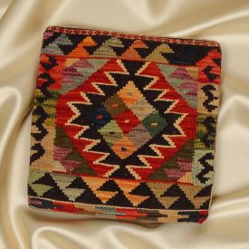 Afgán Kilim párnahuzat 45x45 kézi szövésű párna