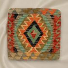 Afgán Kilim párnahuzat 45x45 kézi szövésű párna