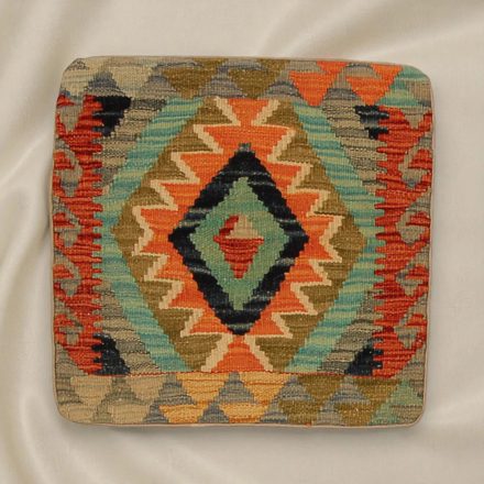 Afgán Kilim párnahuzat 45x45 kézi szövésű párna
