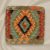 Afgán Kilim párnahuzat 45x45 kézi szövésű párna