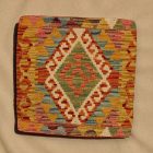 Afgán Kilim párnahuzat 45x45 kézi készítésű párna