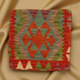 Afgán Kilim párnahuzat 45x45 kézi szövésű párna
