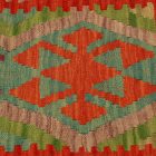 Afgán Kilim párnahuzat 45x45 kézi szövésű párna