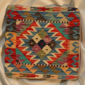 Kézi szövésű díszpárna 45x45 Kilim párnahuzat