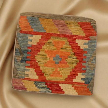 Kézi szövésű Kilim párnahuzat 45x45 afgán díszpárna