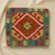 Kézi szövésű Kilim párnahuzat 45x45 afgán díszpárna