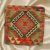 Kézi szövésű Kilim párnahuzat 45x45 afgán díszpárna