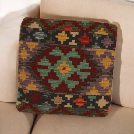 Afgán Kilim párnahuzat 45x45 kézi szövésű párna