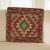 Afgán Kilim párnahuzat 45x45 kézi készítésű párna