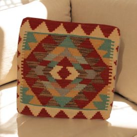 Kézi szövésű díszpárna 45x45 Kilim párnahuzat