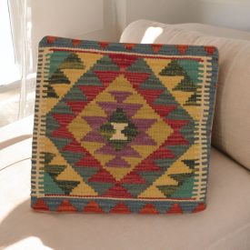 Kézi szövésű díszpárna 45x45 Kilim párnahuzat