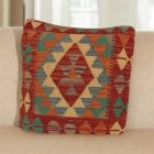 Kézi szövésű Kilim párnahuzat 45x45 afgán díszpárna