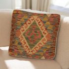Kézi szövésű Kilim párnahuzat 45x45 afgán díszpárna