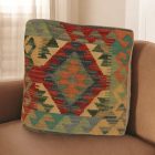 Kézi szövésű párnahuzat 45x45 Kilim díszpárna