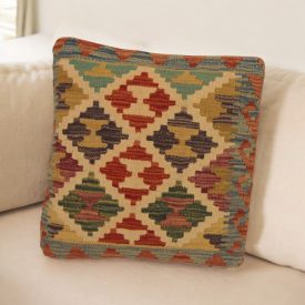 Kézi szövésű párnahuzat 45x45 Kilim díszpárna