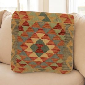 Kézi szövésű párnahuzat 45x45 Kilim díszpárna