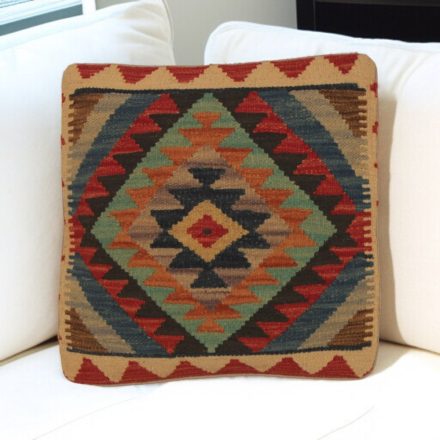 Kilim díszpárna 45x45 kézi szövésű párnahuzat