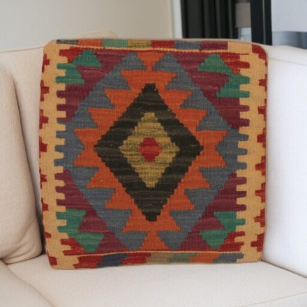 Kilim díszpárna 45x45 kézi szövésű párnahuzat