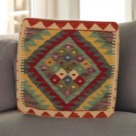 Kilim díszpárna 45x45 kézi szövésű párnahuzat