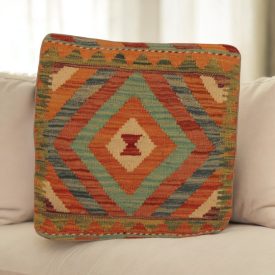 Kilim párna 45x45 kézi szövésű párnahuzat