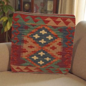 Kézi szövésű Kilim párnahuzat 45x45 afgán díszpárna
