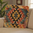 Kézi szövésű Kilim párnahuzat 45x45 afgán díszpárna