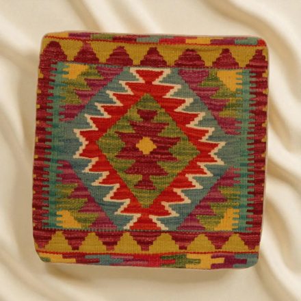 Kézi szövésű Kilim párnahuzat 45x45 afgán díszpárna