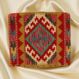 Kézi szövésű Kilim párnahuzat 45x45 afgán díszpárna