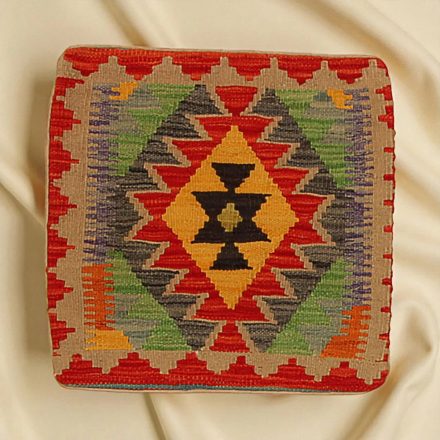 Kézi szövésű Kilim párnahuzat 45x45 afgán díszpárna