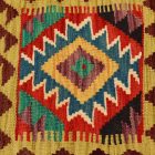 Kézi szövésű párnahuzat 45x45 Kilim díszpárna