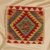 Kilim díszpárna 45x45 kézi szövésű párnahuzat