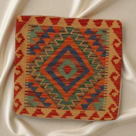 Kilim díszpárna 45x45 kézi szövésű párnahuzat