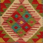 Afgán Kilim párnahuzat 40x40 kézi szövésű párna