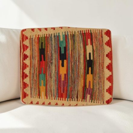 Afgán Kilim párnahuzat 40x35 kézi szövésű párna