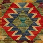 Afgán Kilim párnahuzat 40x40 kézi szövésű párna