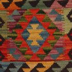 Afgán Kilim párnahuzat 40x40 kézi szövésű párna