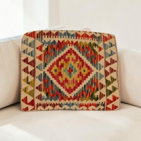 Afgán Kilim párnahuzat 40x45 kézi szövésű párna