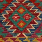 Afgán Kilim párnahuzat 40x40 kézi szövésű párna