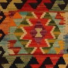 Afgán Kilim párnahuzat 40x40 kézi szövésű párna
