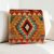 Afgán Kilim párnahuzat 40x40 kézi szövésű párna