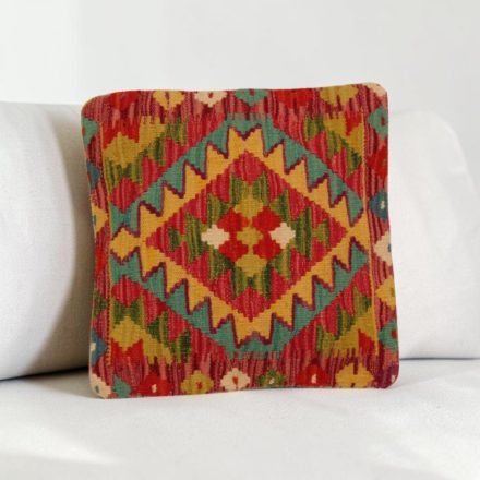 Afgán Kilim párnahuzat 40x40 kézi szövésű párna