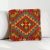 Afgán Kilim párnahuzat 40x40 kézi szövésű párna