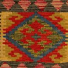 Afgán Kilim párnahuzat 40x40 kézi szövésű párna
