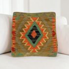 Afgán Kilim párnahuzat 40x40 kézi szövésű párna