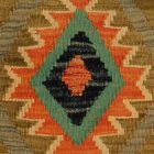 Afgán Kilim párnahuzat 40x40 kézi szövésű párna