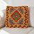 Afgán Kilim párnahuzat 40x40 kézi szövésű párna